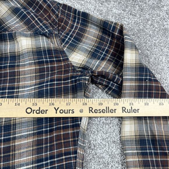 Carhartt Flannel Shirt Womens Extra Small Plaid Button Up Cotton Blend Fall - Picture 8 of 10